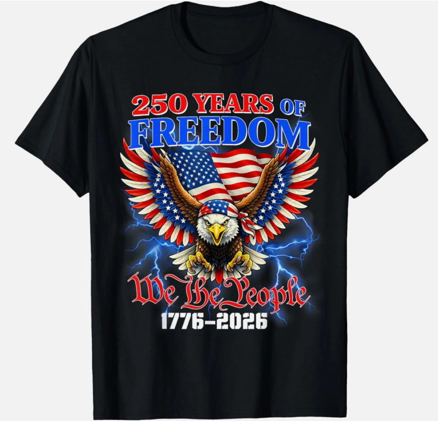 Flag Vintage 250 Years American 1776 2026 250th USA Birthday unisex T-Shirt