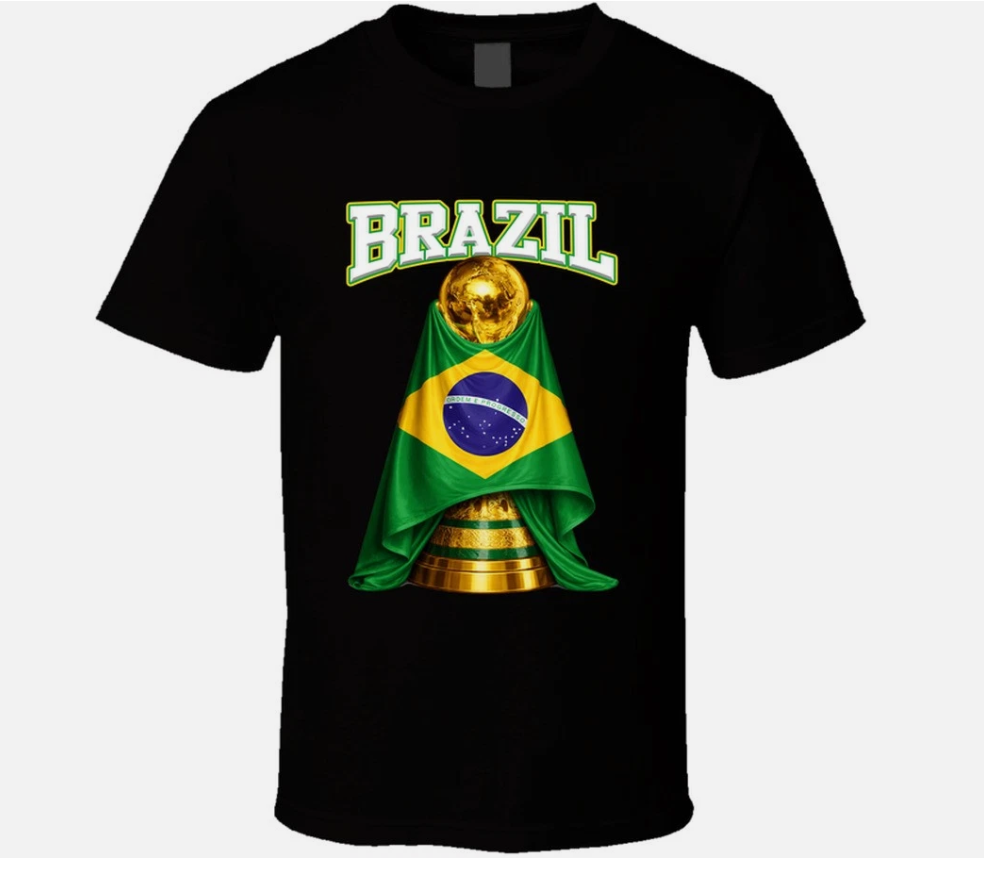 Brazil World Cup Soccer Fan T Shirt