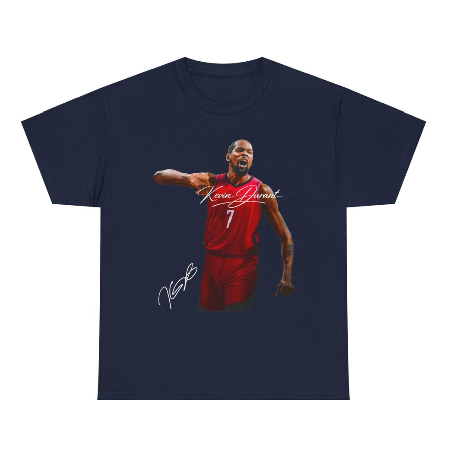 Kevin Durant Houston T Shirt Autograph Edition Basketball Jersey Tribute