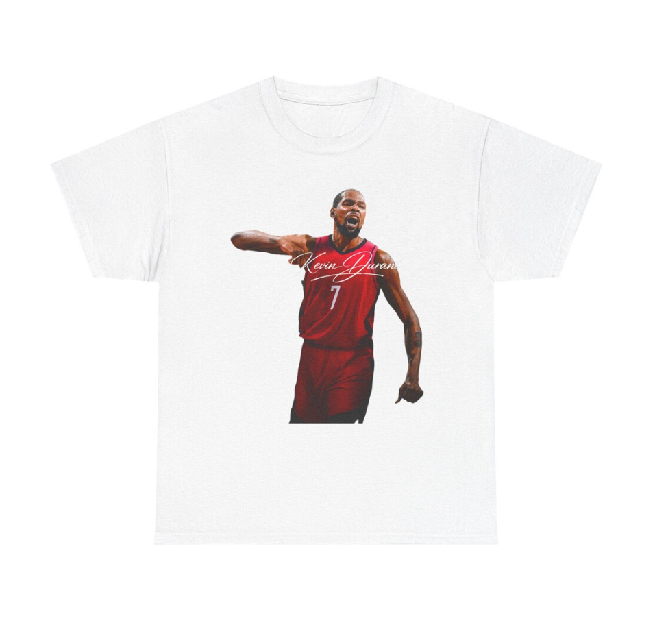 Kevin Durant Houston T Shirt Autograph Edition Basketball Jersey Tribute