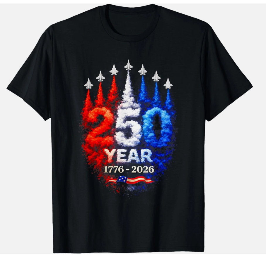 250 Years American 1776 2026 250th USA Patriotic 4th of July unisex T-Shirt