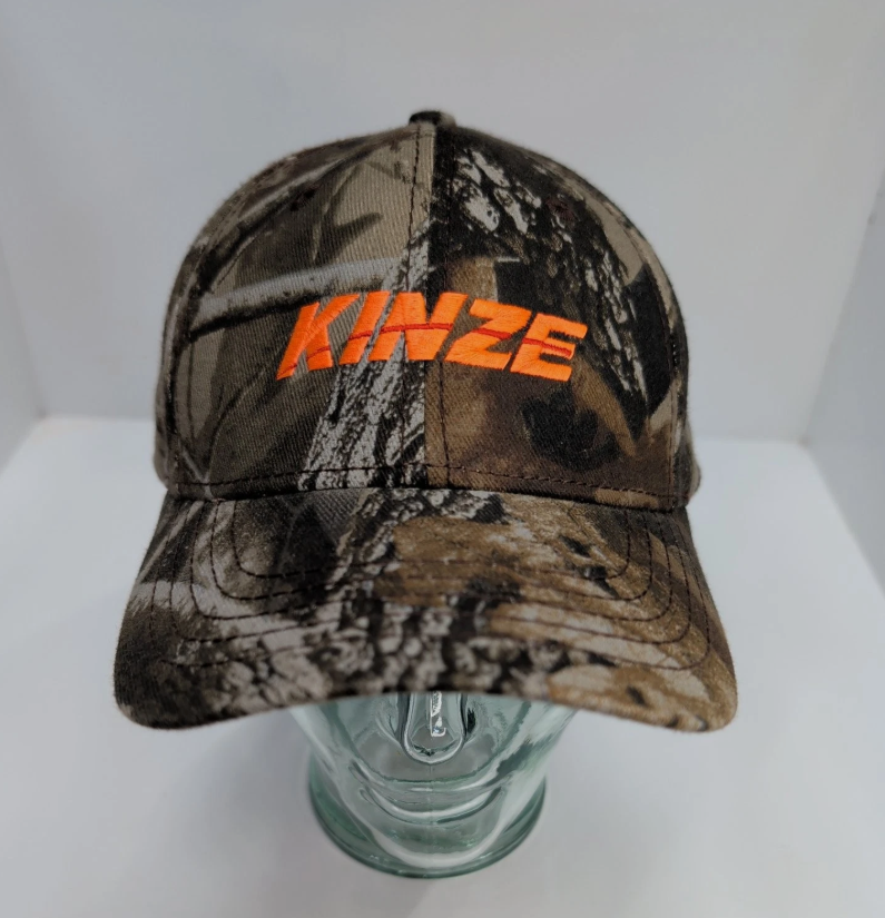 Kinze Hat Baseball Cap Men's Adjustable Realtree Hardwoods Camo Orange Farming