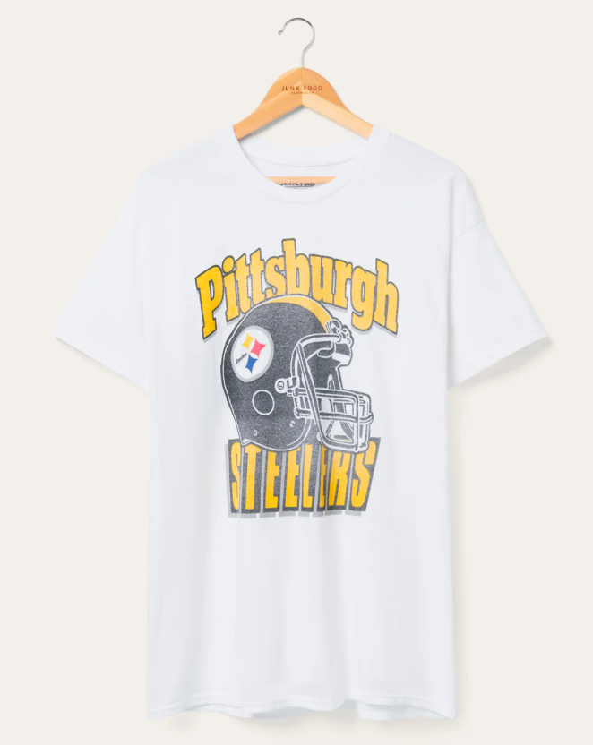 Pittsburgh Steelers Throwback Helmet Flea Market Tee