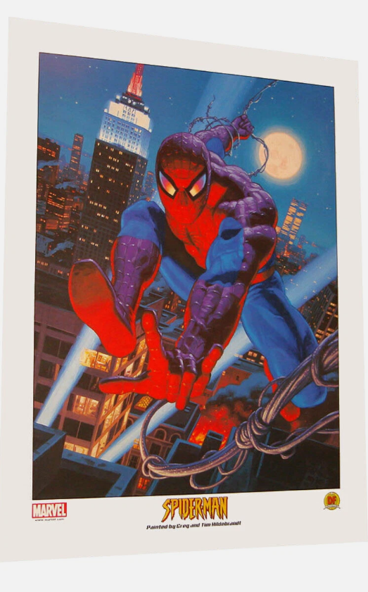 Spider-Man Lithograph by Greg & Tim Hildebrandt Marvel Comics 2002