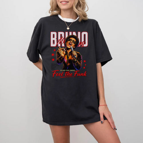Bruno Mars 2026 Halftime Show TShirt, 90s Retro Music Merch, Fan Gift, Unisex Tee