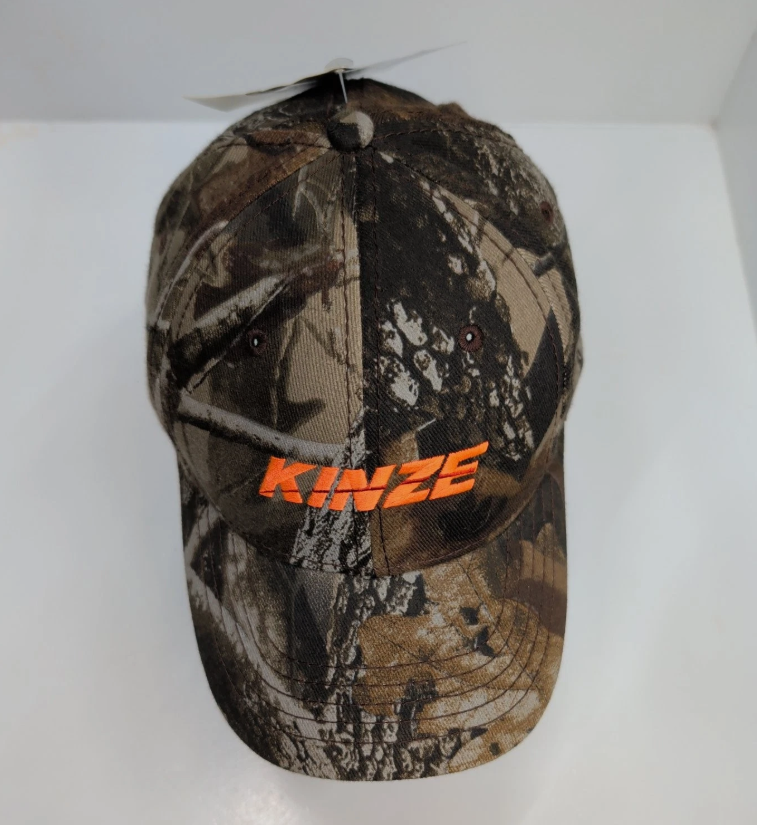 Kinze Hat Baseball Cap Men's Adjustable Realtree Hardwoods Camo Orange Farming