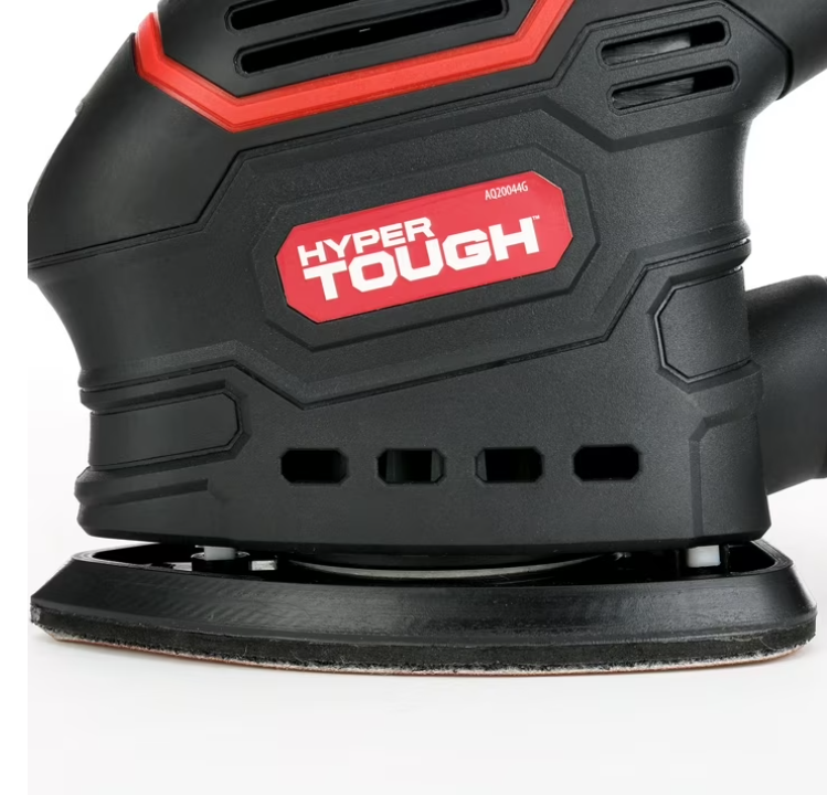 Hyper Tough 1.5 Amp Corded Detail Sander with Dust Bag, Vacuum Hose Adapter & 3 Sanding Sheets, New Condition
