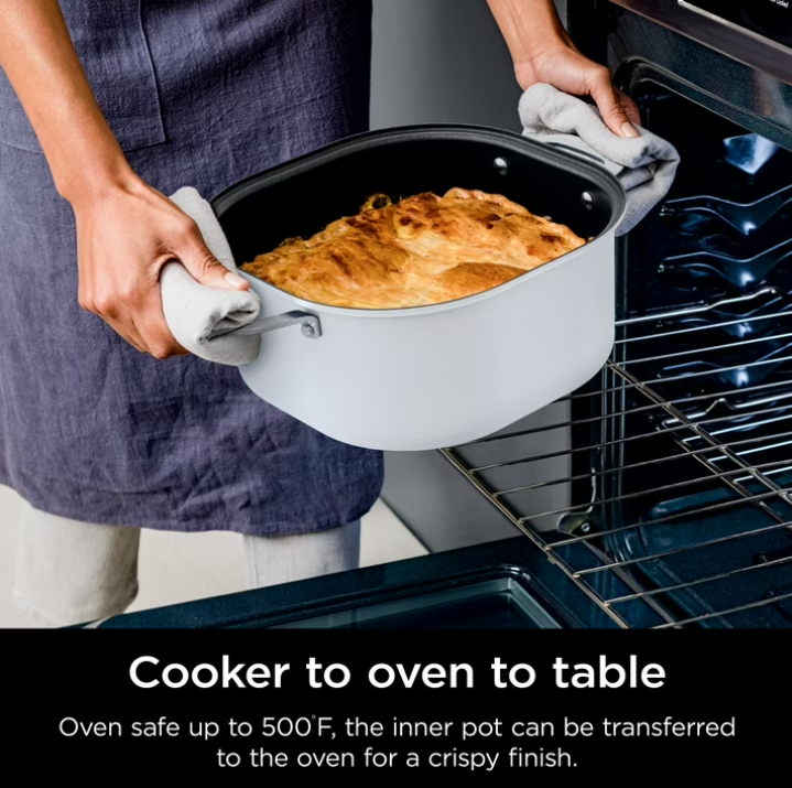 Ninja 10-in-1 Everyday PossibleCooker 6.5 Qt Multi-Cooker, Slow Cook, Dutch Oven, Rice Cooker, MC1100 White