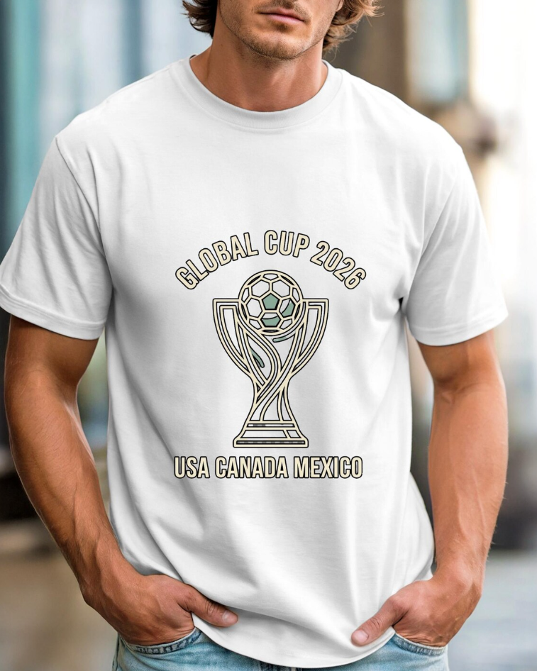 World Cup 2026 Trophy Soccer T-Shirt | Retro Football Tournament Tee