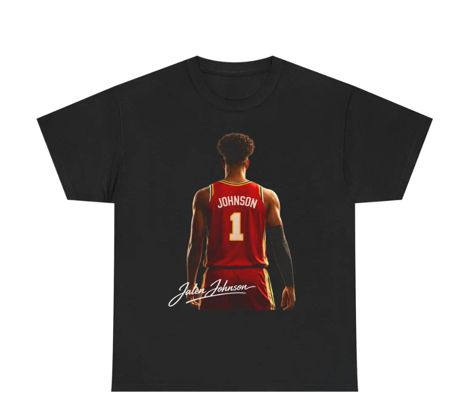 Jalen Johnson Atlanta T Shirt Basketball Player Tee