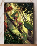 Treecko PokeArt Canvas Poster Anime wall Art home decor