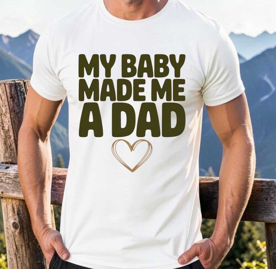 My Baby Made Me A Dad PNG Bundle – New Dad T-Shirt Design, Father’s Day Sublimation Digital Download