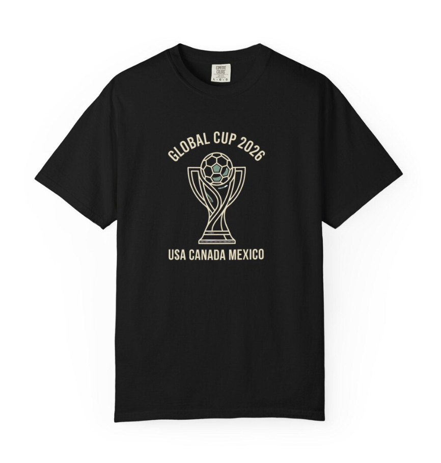 World Cup 2026 Trophy Soccer T-Shirt | Retro Football Tournament Tee