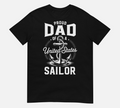 Proud Dad Of A Sailor Anchor Patriotic Military Fathers Day T-Shirt