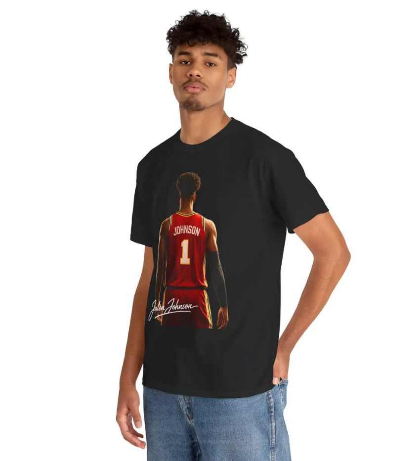 Jalen Johnson Atlanta T Shirt Basketball Player Tee
