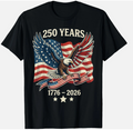 Vintage 250 Years American 1776-2026 250th Birthday USA T-Shirt unisex T-Shirt