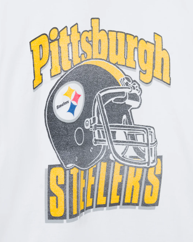 Pittsburgh Steelers Throwback Helmet Flea Market Tee
