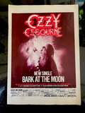 Ozzy Osbourne Bark At The Moon Original Magazine Ad Cutout Poster