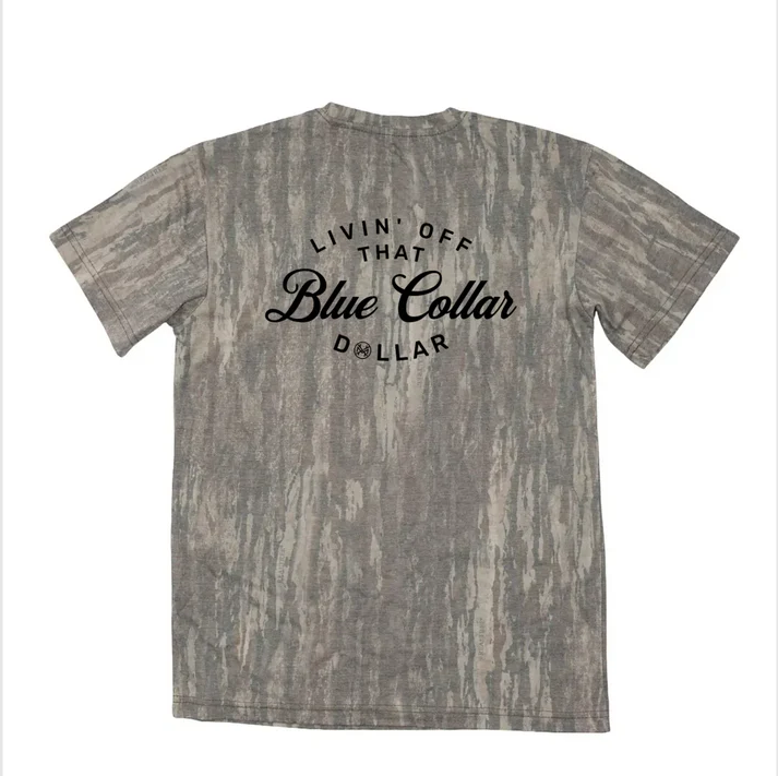 Mad Hatter Livin Off That Blue Collar Dollar T-Shirt