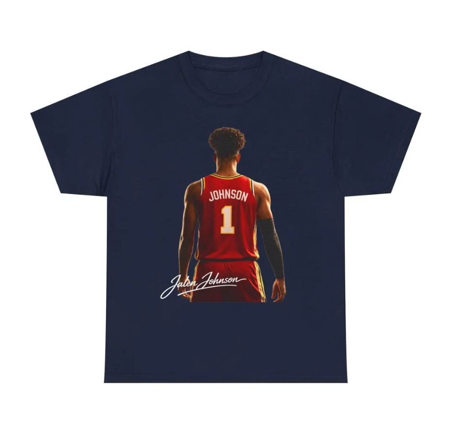 Jalen Johnson Atlanta T Shirt Basketball Player Tee