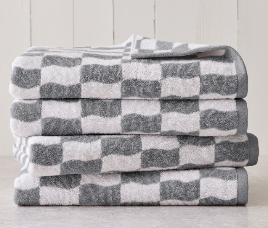 Wavy Blocks Towel Sets