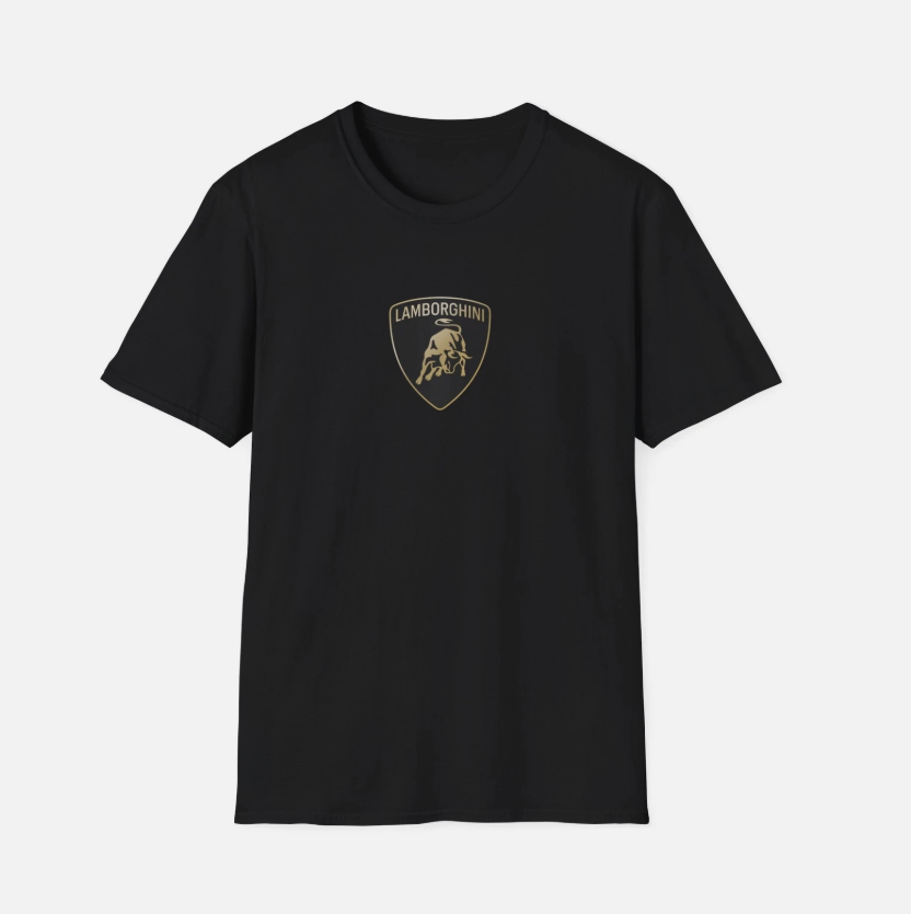 Lamborghini Logo T-Shirt - Luxury Car Enthusiast Tee, Sports Car Fan Apparel