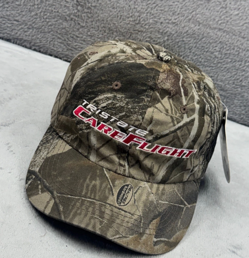 Tristate Care Flight Camo Baseball Cap Realtree Hardwoods Men's Adjustable
