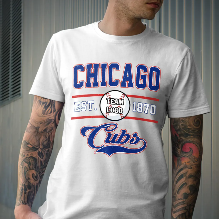 Chicago Baseball Shirt Vintage Sports Tee, Cubs Baseball Fan Shirt, Retro Baseball Tee, Game Day Shirt, Baseball Lover Gift