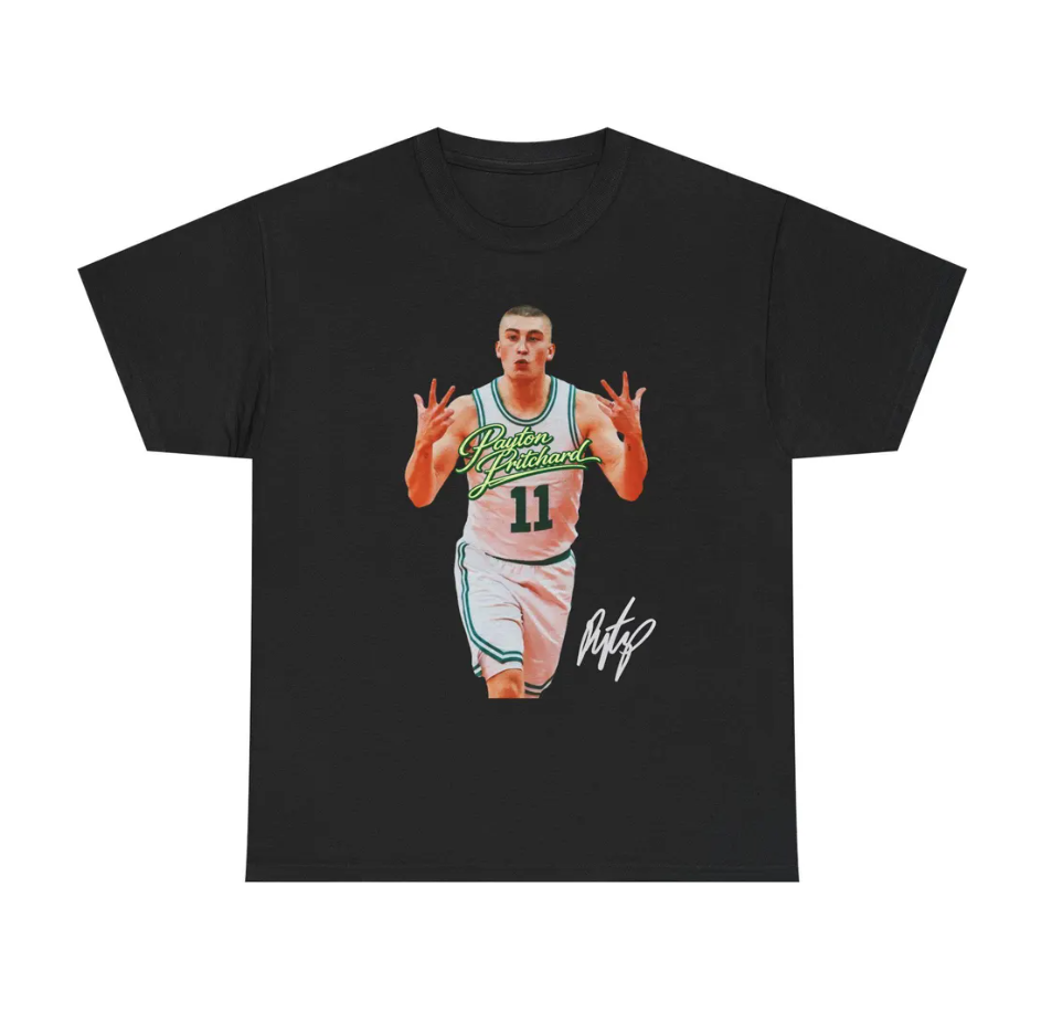Payton Pritchard Boston T Shirt Autograph Edition