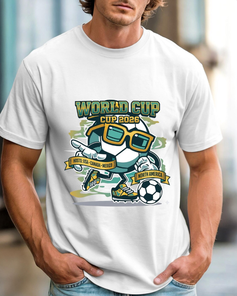 World Cup Soccer Robot T-shirt | Cup 2026 Futuristic Football Design