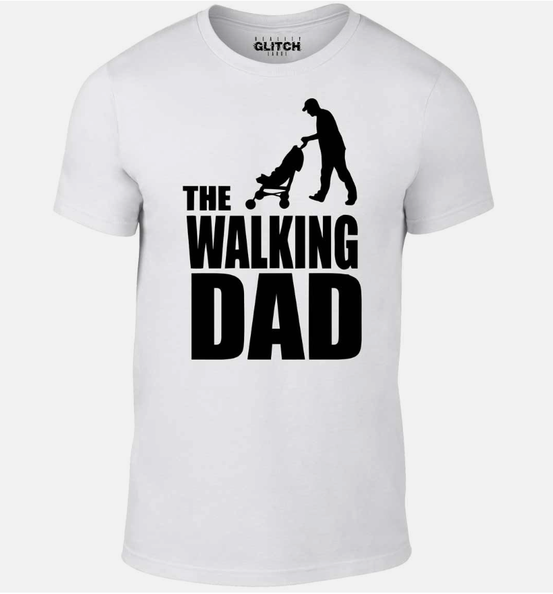 The Walking Dad T-Shirt - Funny t shirt dead zombies father gift dad joke retro
