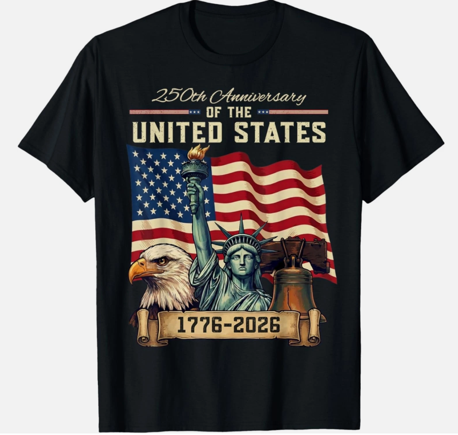 250 Anniversary USA 250th US Flag Patriotic 4th of July T-Shirt unisex T-Shirt