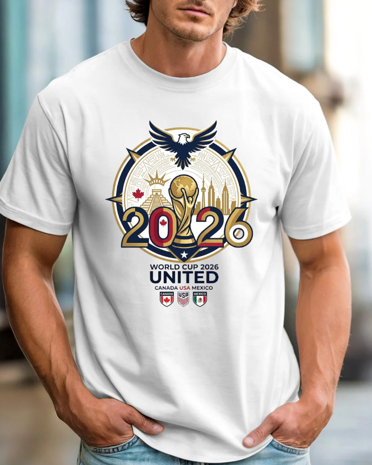 2026 World Cup United Soccer T-Shirt | Trophy Eagle Crest