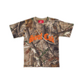 The Souf Cak Forest Camo Shirt- Orange Logo