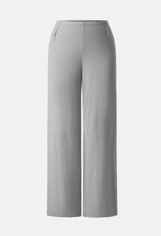 Wrinkle-resistant Cotton-linen Mid Rise Straight Leg Pant