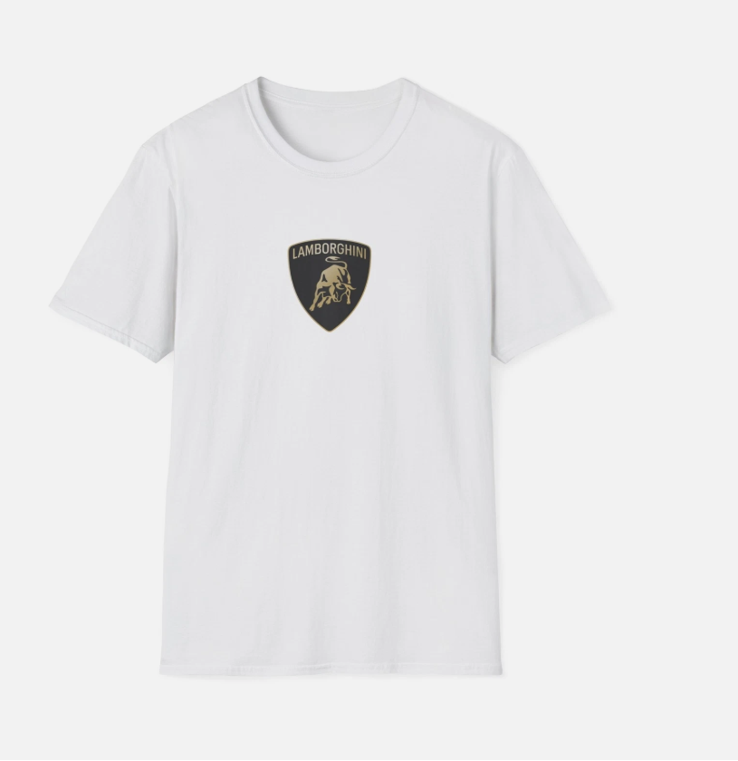 Lamborghini Logo T-Shirt - Luxury Car Enthusiast Tee, Sports Car Fan Apparel
