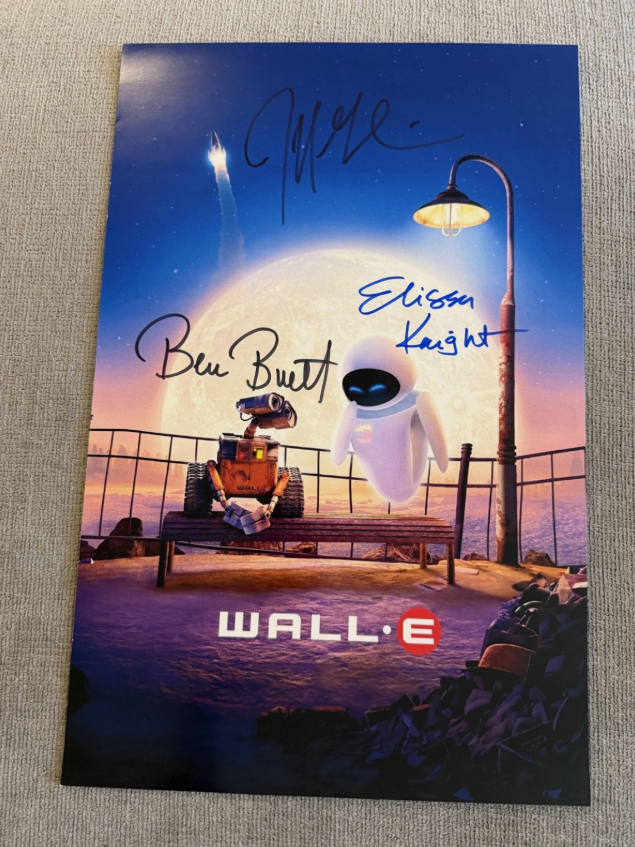 WALL-E movie poster, size – Ben Burtt, Elissa Knight, Jeff Garlin.