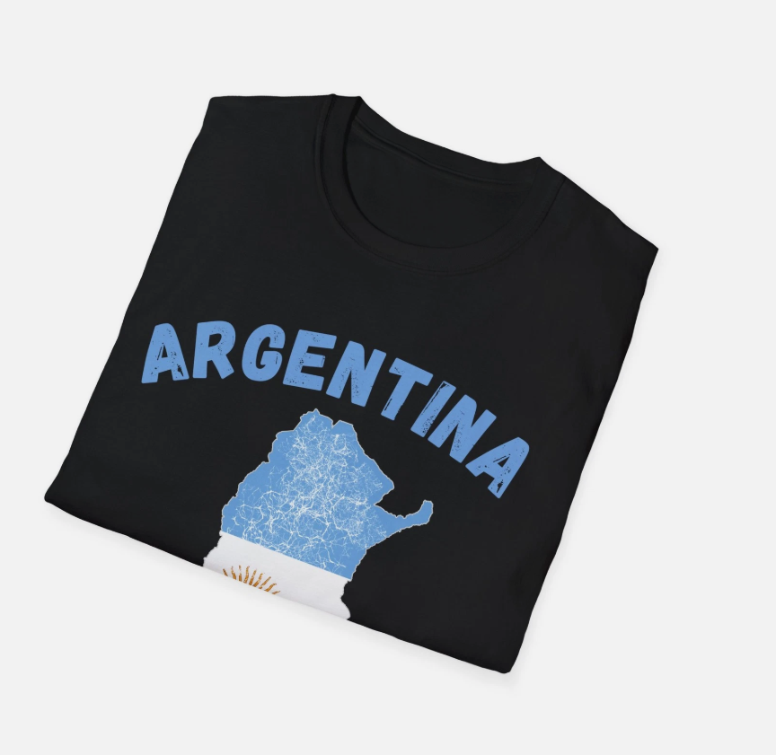 Argentina Flag Unisex Soft T-Shirt, World Cup Shirt, Gift for him, Gift for Her
