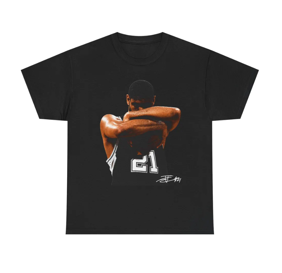 Tim Duncan San Antonio T Shirt Graphic Tee
