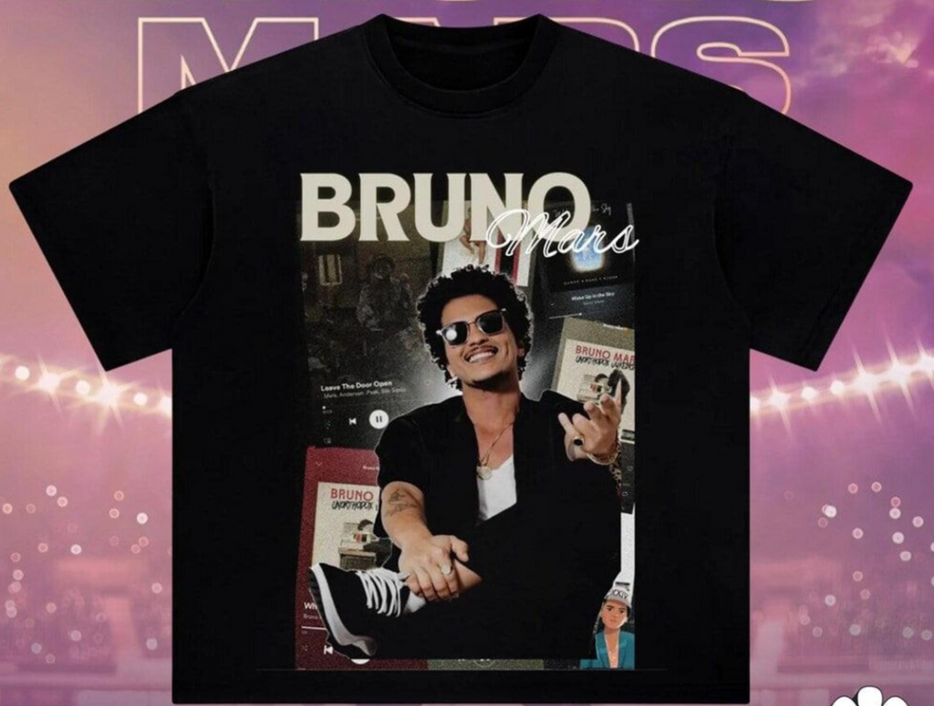 Bruno Mars Romantic Tour 2026 T-Shirt, Vintage Retro Pop R&B Concert Graphic Tee, Unisex Music Fan Gift