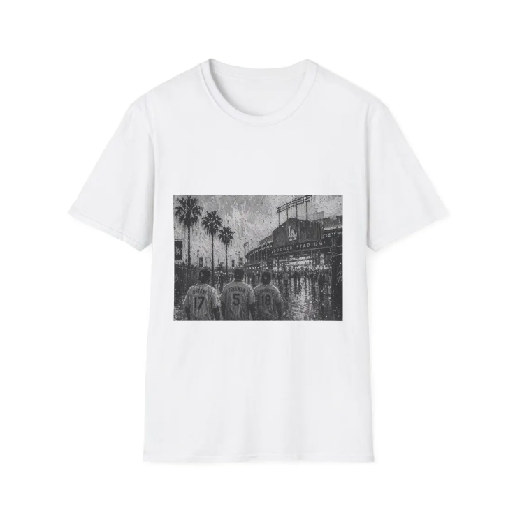 Los Angeles Dodgers Vintage Ohtani Freeman Yamamoto T-Shirt Stadium Art Tee
