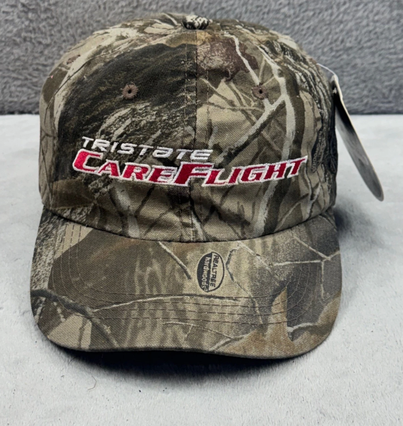 Tristate Care Flight Camo Baseball Cap Realtree Hardwoods Men's Adjustable