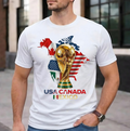 World Cup Trophy USA Canada Mexico T-Shirt | CONCACAF 2026 Soccer Tee Matchday Tee