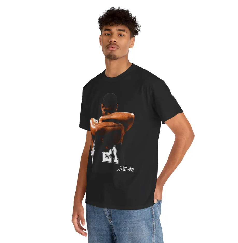 Tim Duncan San Antonio T Shirt Graphic Tee
