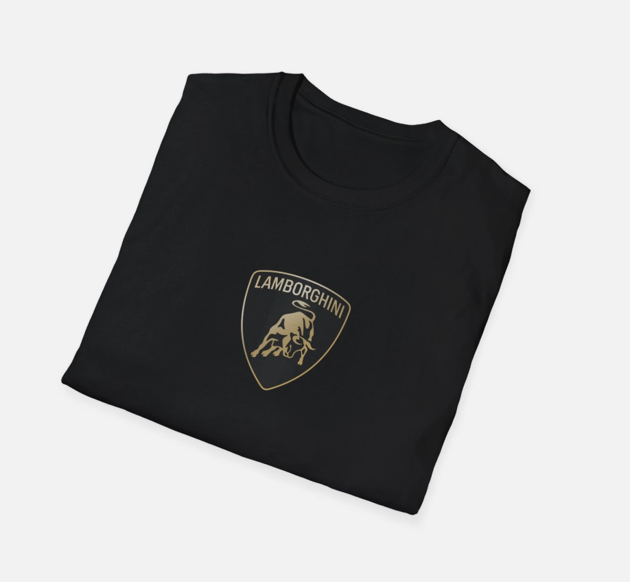 Lamborghini Logo T-Shirt - Luxury Car Enthusiast Tee, Sports Car Fan Apparel