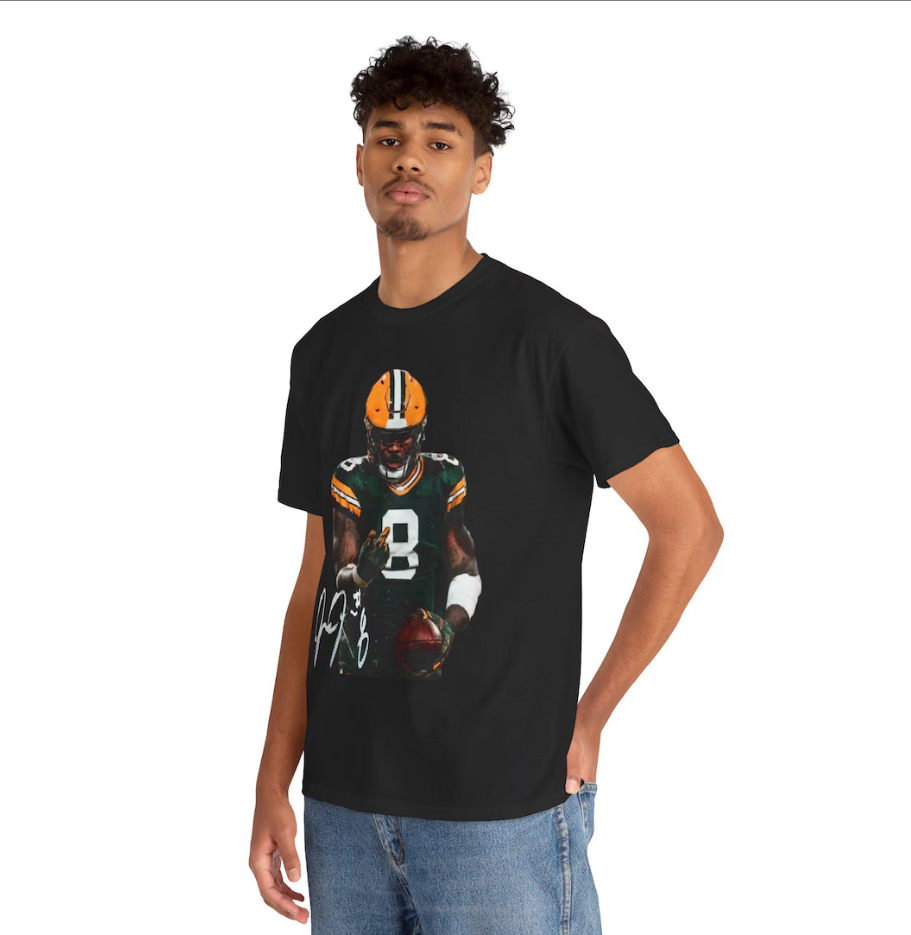 Josh Jacobs Green Bay T Shirt Autograph Edition Football