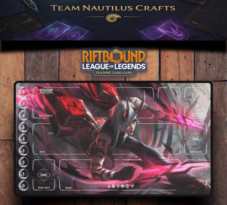 InkShadow Kaisa Custom TCG Playmat