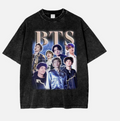 BTS K-Pop Concert Vintage Washed Tee KPOP T-Shirt Unisex