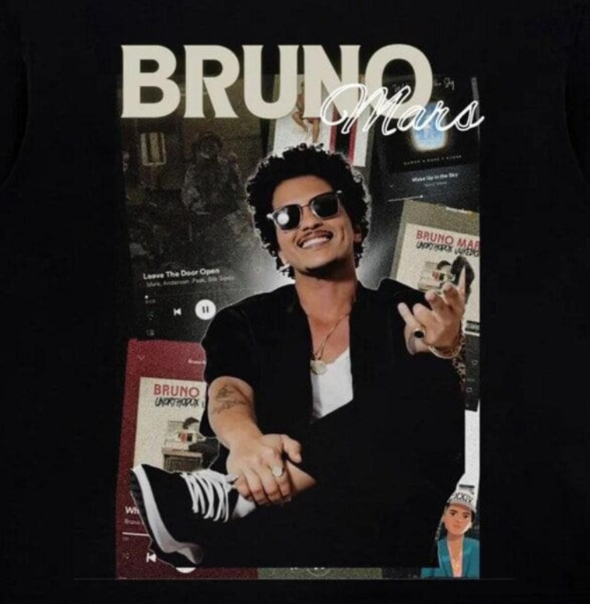 Bruno Mars Romantic Tour 2026 T-Shirt, Vintage Retro Pop R&B Concert Graphic Tee, Unisex Music Fan Gift