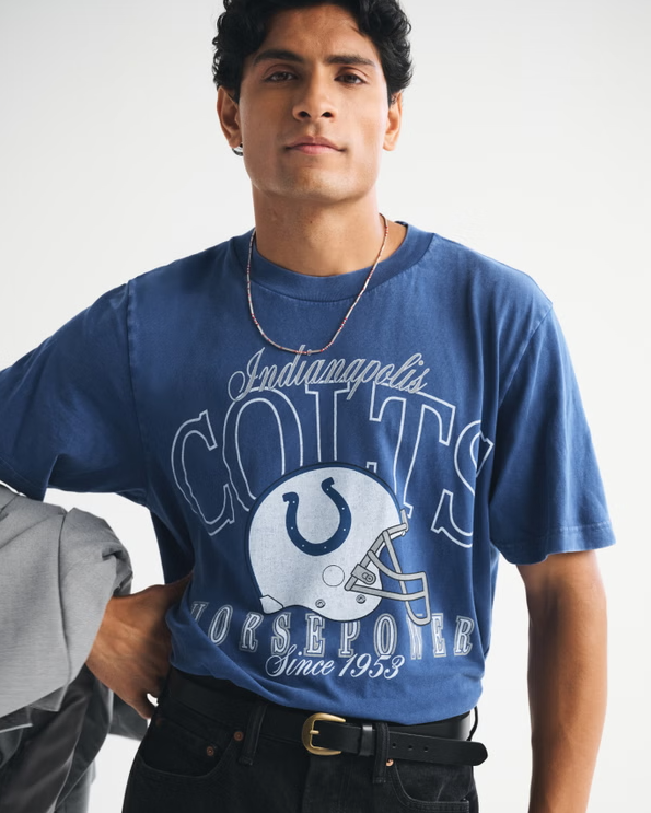 Indianapolis Colts Vintage Inspired Graphic Tee - Vintage NFL Fan Shirt